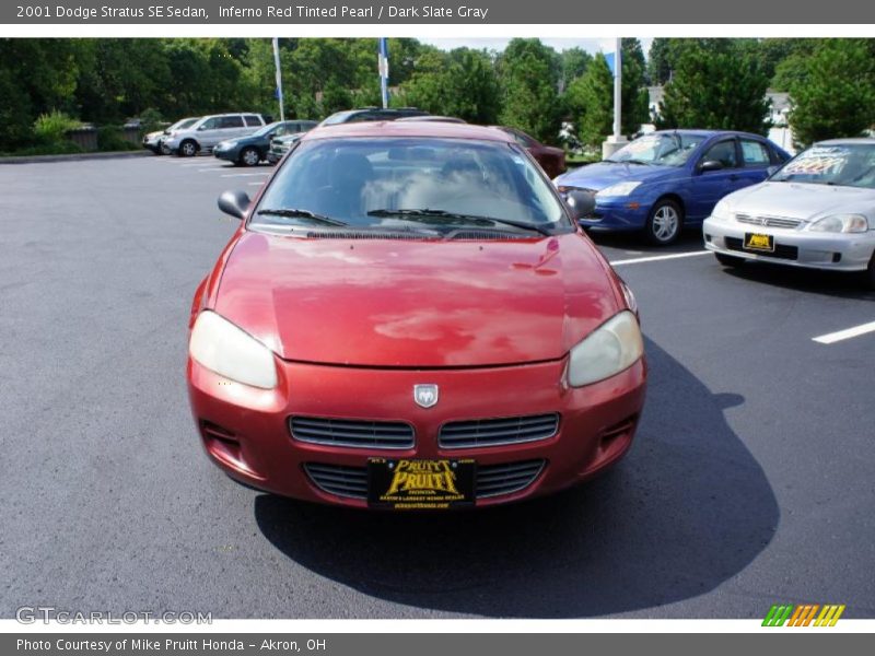 Inferno Red Tinted Pearl / Dark Slate Gray 2001 Dodge Stratus SE Sedan