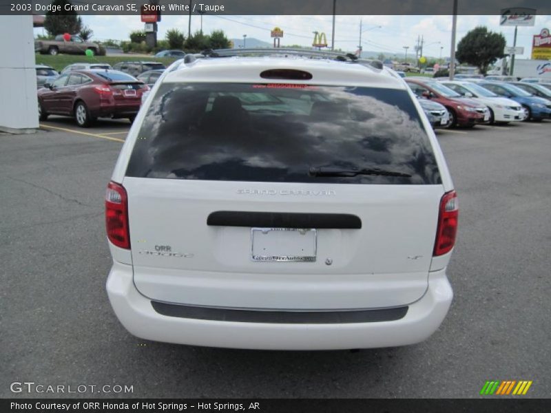 Stone White / Taupe 2003 Dodge Grand Caravan SE