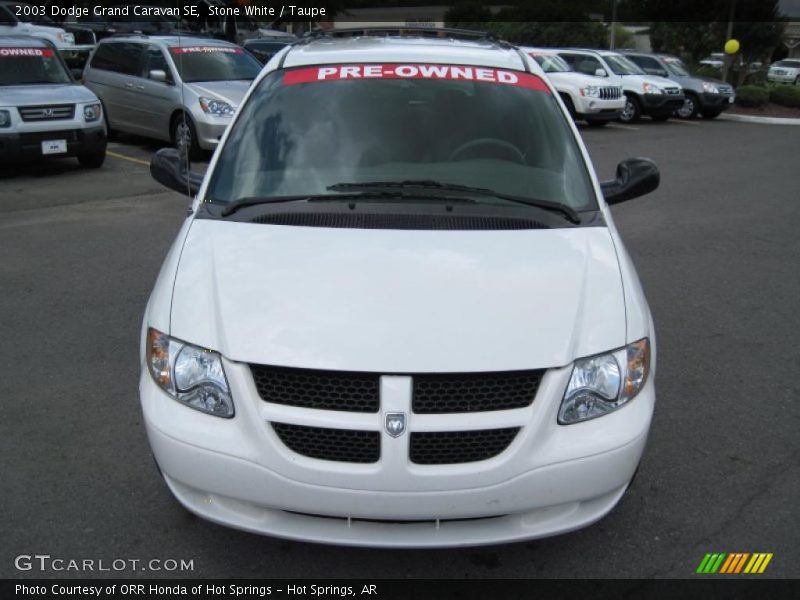 Stone White / Taupe 2003 Dodge Grand Caravan SE