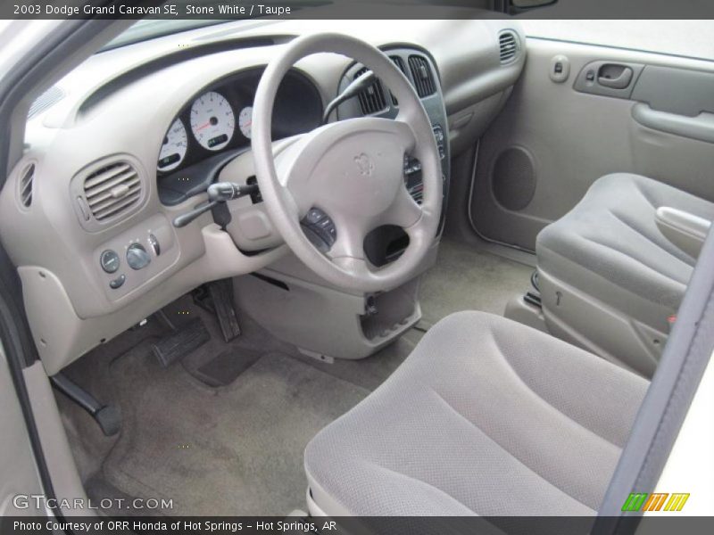 Stone White / Taupe 2003 Dodge Grand Caravan SE