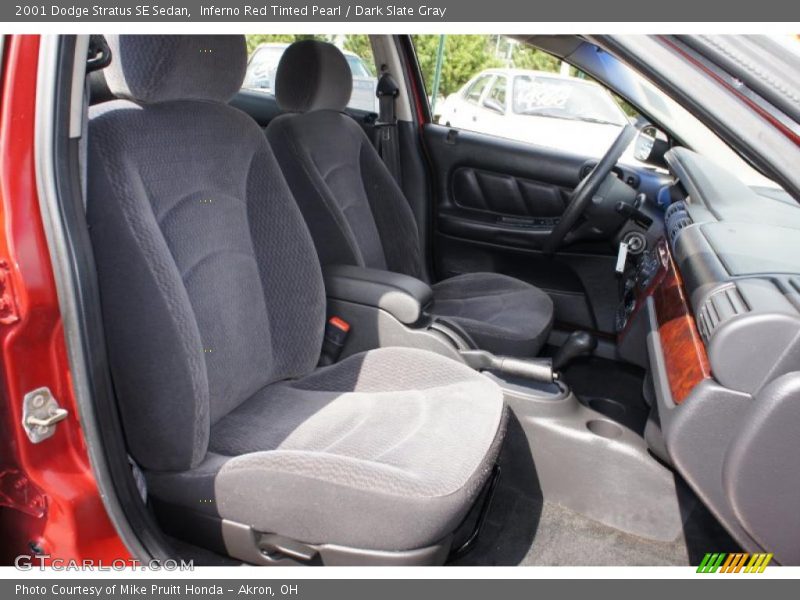 Inferno Red Tinted Pearl / Dark Slate Gray 2001 Dodge Stratus SE Sedan