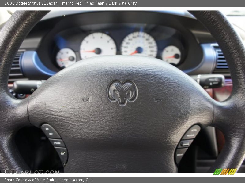 Inferno Red Tinted Pearl / Dark Slate Gray 2001 Dodge Stratus SE Sedan