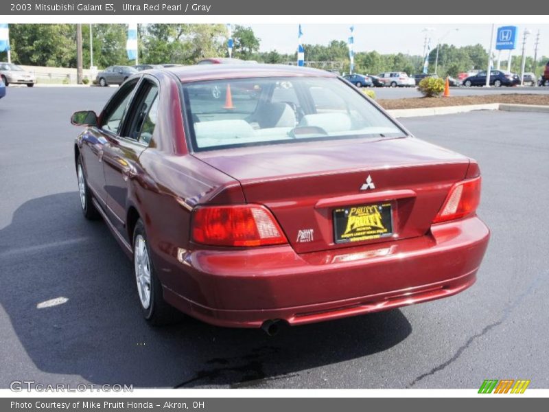 Ultra Red Pearl / Gray 2003 Mitsubishi Galant ES