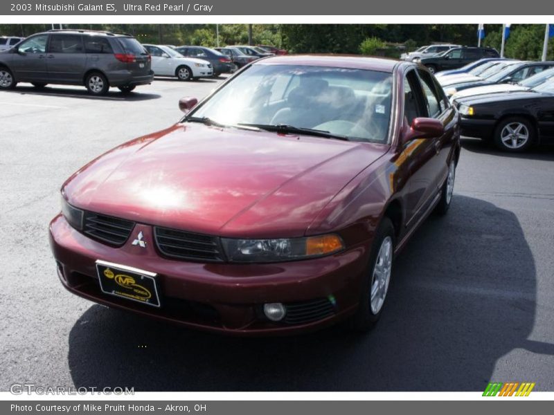 Ultra Red Pearl / Gray 2003 Mitsubishi Galant ES