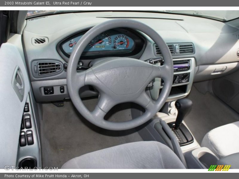 Ultra Red Pearl / Gray 2003 Mitsubishi Galant ES