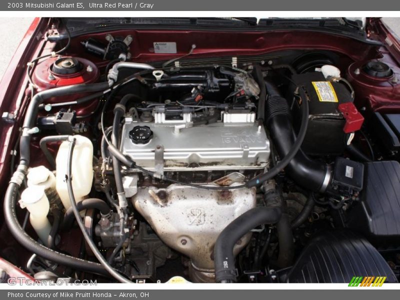 Ultra Red Pearl / Gray 2003 Mitsubishi Galant ES