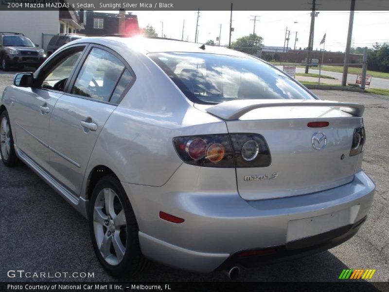 Sunlight Silver Mica / Black 2004 Mazda MAZDA3 s Sedan