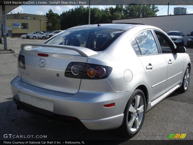 Sunlight Silver Mica / Black 2004 Mazda MAZDA3 s Sedan