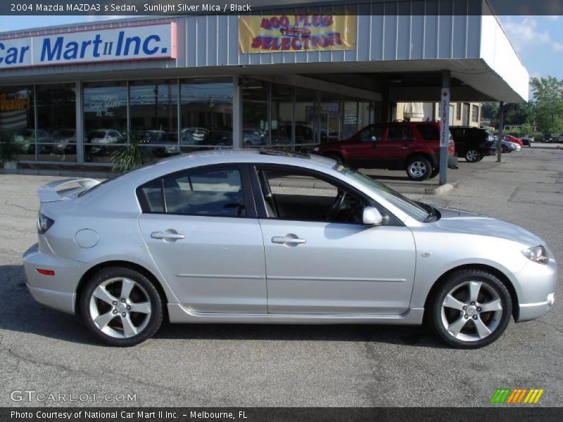 Sunlight Silver Mica / Black 2004 Mazda MAZDA3 s Sedan