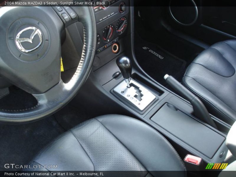 Sunlight Silver Mica / Black 2004 Mazda MAZDA3 s Sedan