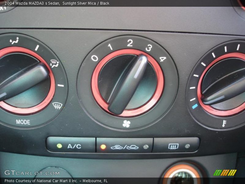 Sunlight Silver Mica / Black 2004 Mazda MAZDA3 s Sedan