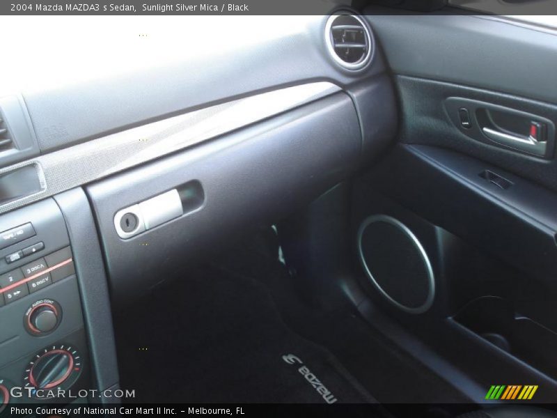 Sunlight Silver Mica / Black 2004 Mazda MAZDA3 s Sedan