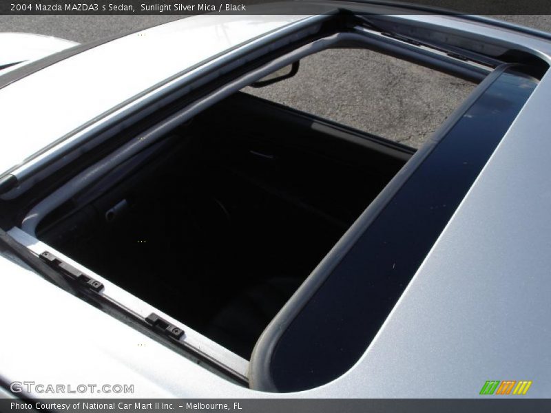 Sunlight Silver Mica / Black 2004 Mazda MAZDA3 s Sedan