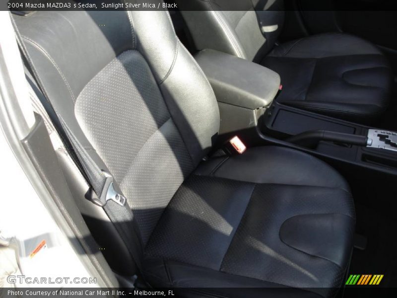 Sunlight Silver Mica / Black 2004 Mazda MAZDA3 s Sedan