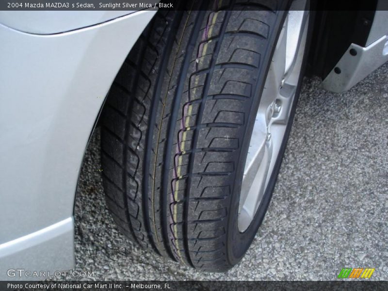 Sunlight Silver Mica / Black 2004 Mazda MAZDA3 s Sedan
