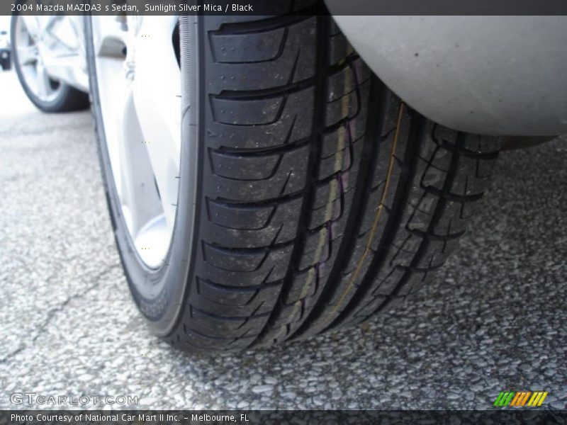 Sunlight Silver Mica / Black 2004 Mazda MAZDA3 s Sedan