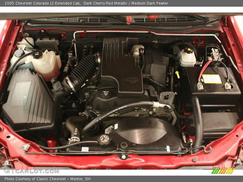 Dark Cherry Red Metallic / Medium Dark Pewter 2005 Chevrolet Colorado LS Extended Cab
