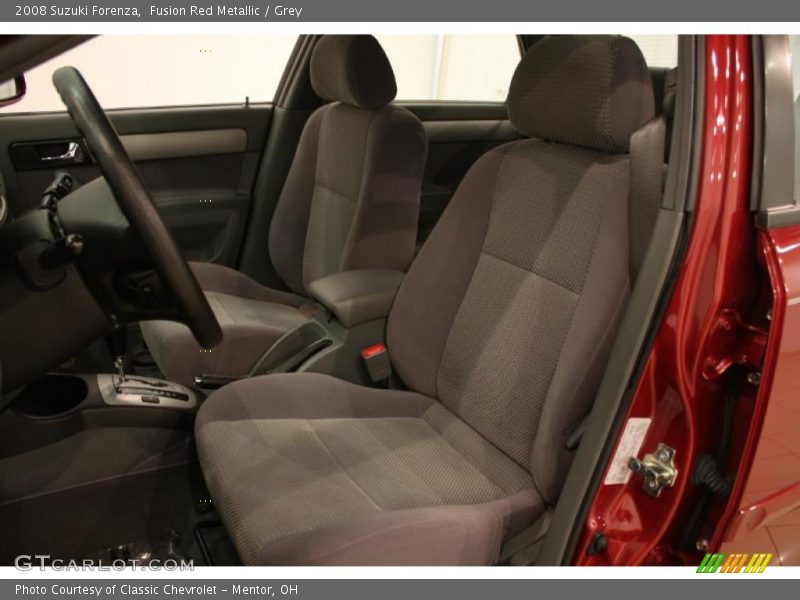 Fusion Red Metallic / Grey 2008 Suzuki Forenza