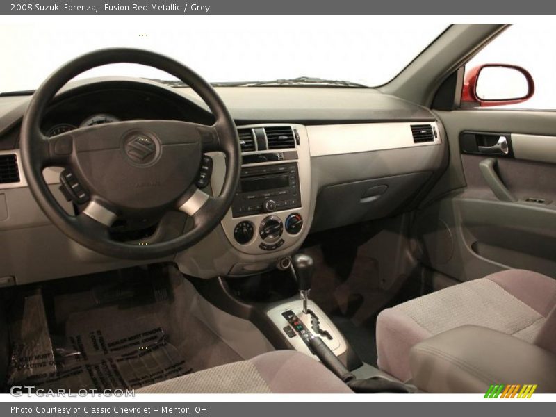 Fusion Red Metallic / Grey 2008 Suzuki Forenza