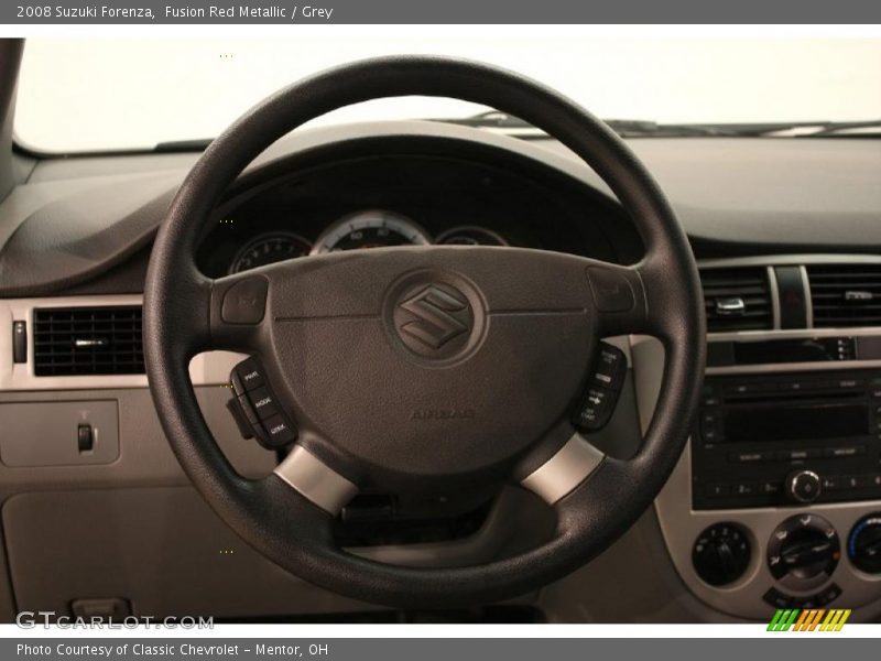 Fusion Red Metallic / Grey 2008 Suzuki Forenza