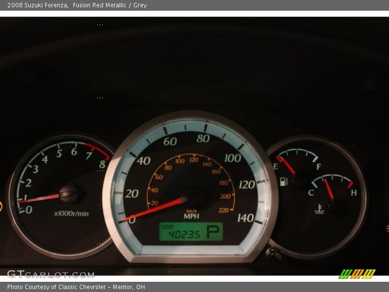 Fusion Red Metallic / Grey 2008 Suzuki Forenza