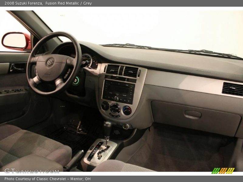 Fusion Red Metallic / Grey 2008 Suzuki Forenza