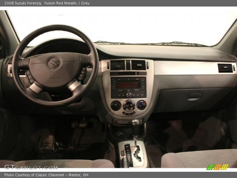 Fusion Red Metallic / Grey 2008 Suzuki Forenza