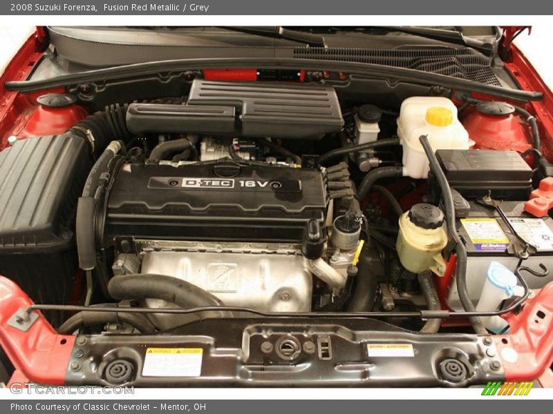 Fusion Red Metallic / Grey 2008 Suzuki Forenza