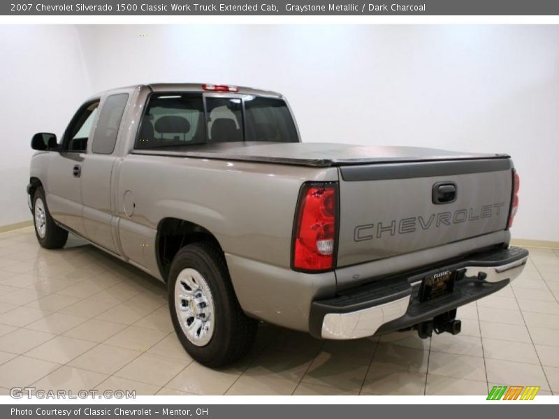 Graystone Metallic / Dark Charcoal 2007 Chevrolet Silverado 1500 Classic Work Truck Extended Cab