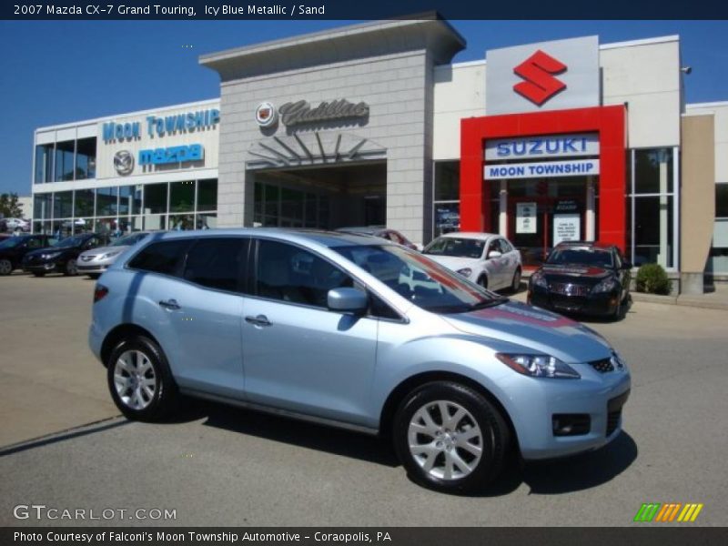Icy Blue Metallic / Sand 2007 Mazda CX-7 Grand Touring