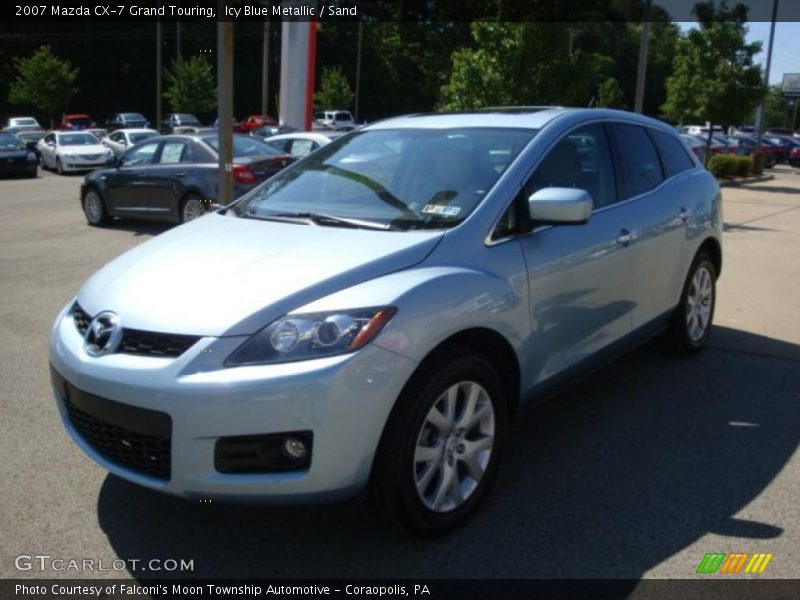 Icy Blue Metallic / Sand 2007 Mazda CX-7 Grand Touring