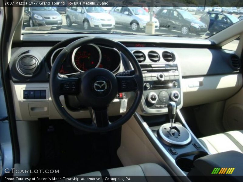 Icy Blue Metallic / Sand 2007 Mazda CX-7 Grand Touring
