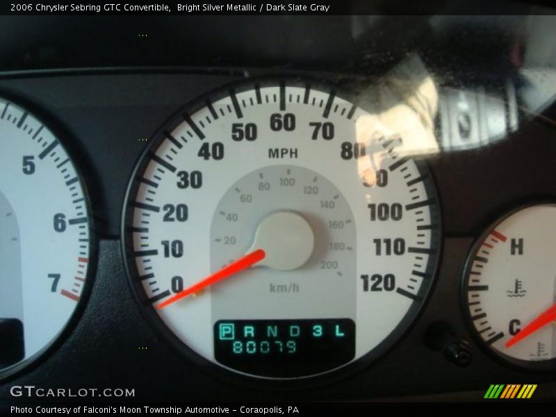 Bright Silver Metallic / Dark Slate Gray 2006 Chrysler Sebring GTC Convertible