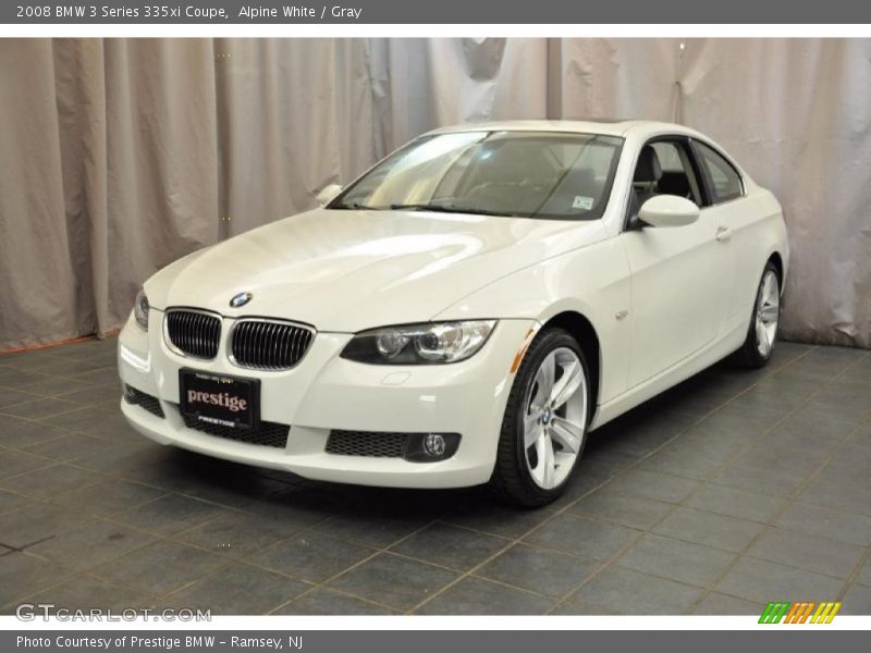 Alpine White / Gray 2008 BMW 3 Series 335xi Coupe