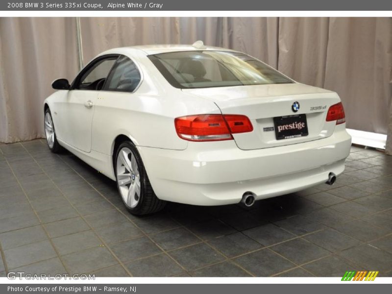 Alpine White / Gray 2008 BMW 3 Series 335xi Coupe