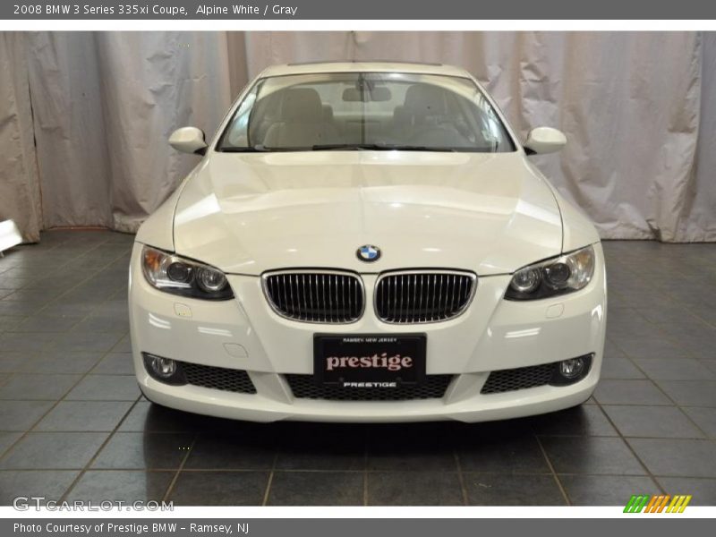 Alpine White / Gray 2008 BMW 3 Series 335xi Coupe