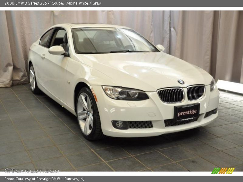 Alpine White / Gray 2008 BMW 3 Series 335xi Coupe