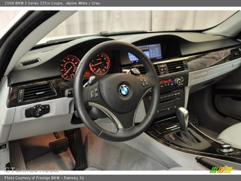 Alpine White / Gray 2008 BMW 3 Series 335xi Coupe
