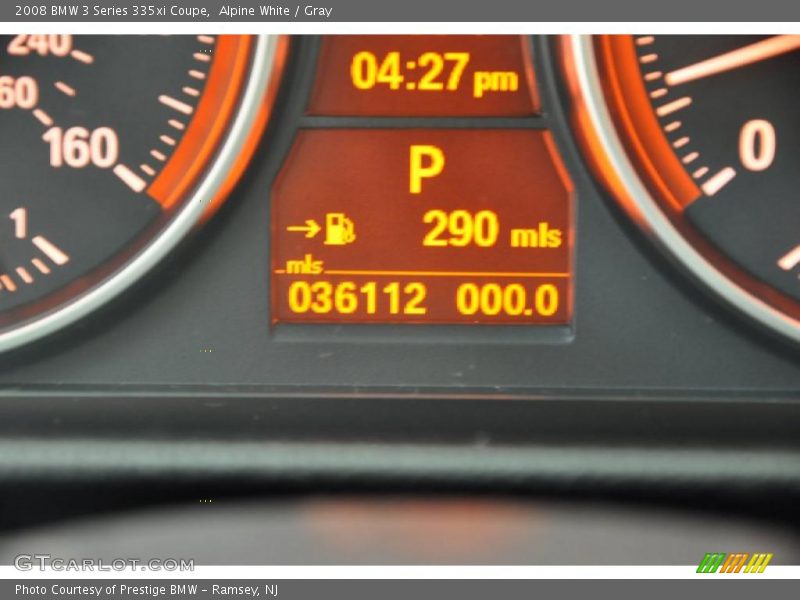 Alpine White / Gray 2008 BMW 3 Series 335xi Coupe