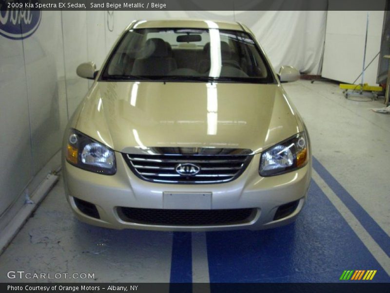 Sand Beige Metallic / Beige 2009 Kia Spectra EX Sedan