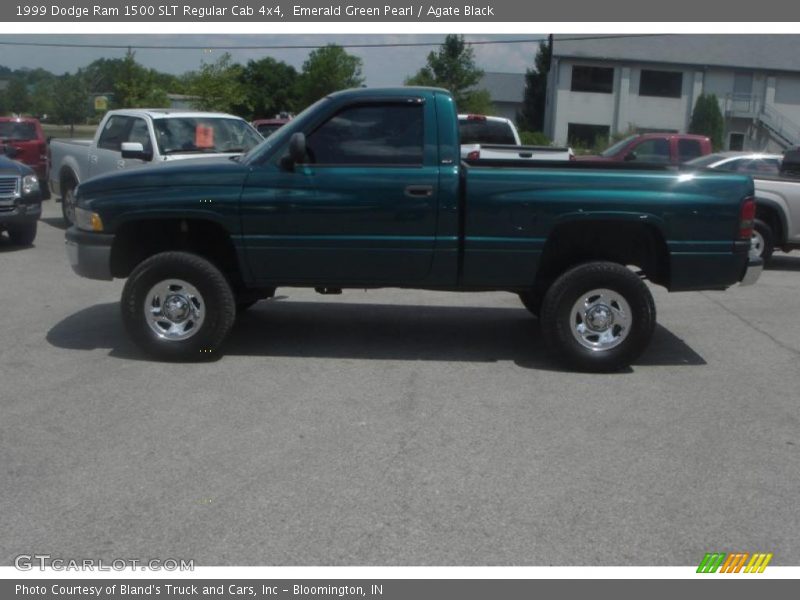 Emerald Green Pearl / Agate Black 1999 Dodge Ram 1500 SLT Regular Cab 4x4