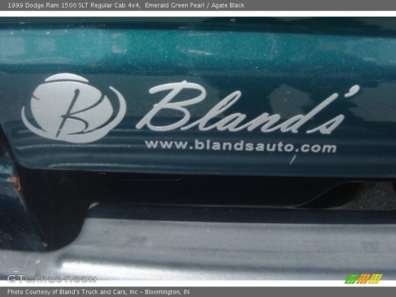 Emerald Green Pearl / Agate Black 1999 Dodge Ram 1500 SLT Regular Cab 4x4