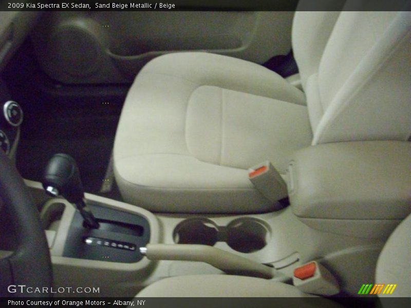 Sand Beige Metallic / Beige 2009 Kia Spectra EX Sedan