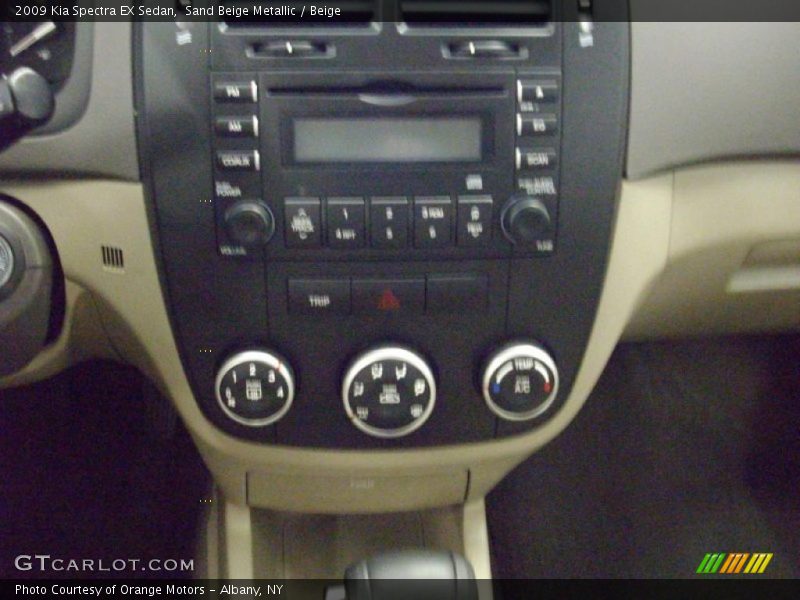 Sand Beige Metallic / Beige 2009 Kia Spectra EX Sedan