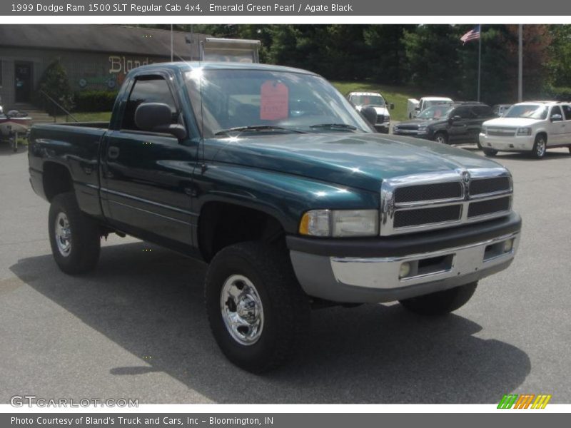 Emerald Green Pearl / Agate Black 1999 Dodge Ram 1500 SLT Regular Cab 4x4