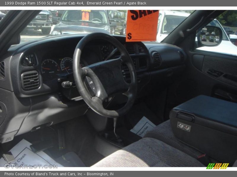 Emerald Green Pearl / Agate Black 1999 Dodge Ram 1500 SLT Regular Cab 4x4