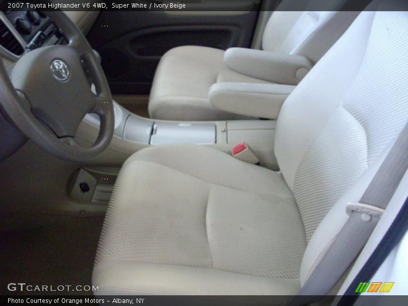 Super White / Ivory Beige 2007 Toyota Highlander V6 4WD