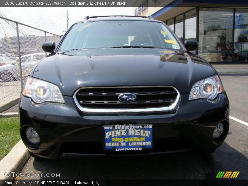 Obsidian Black Pearl / Off Black 2006 Subaru Outback 2.5i Wagon