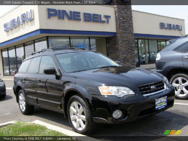 Obsidian Black Pearl / Off Black 2006 Subaru Outback 2.5i Wagon