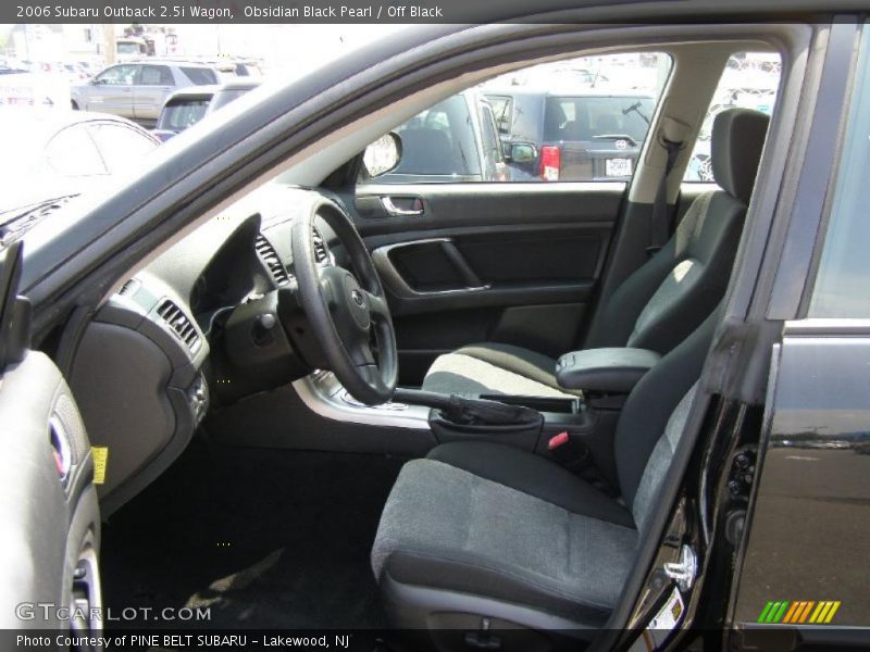 Obsidian Black Pearl / Off Black 2006 Subaru Outback 2.5i Wagon
